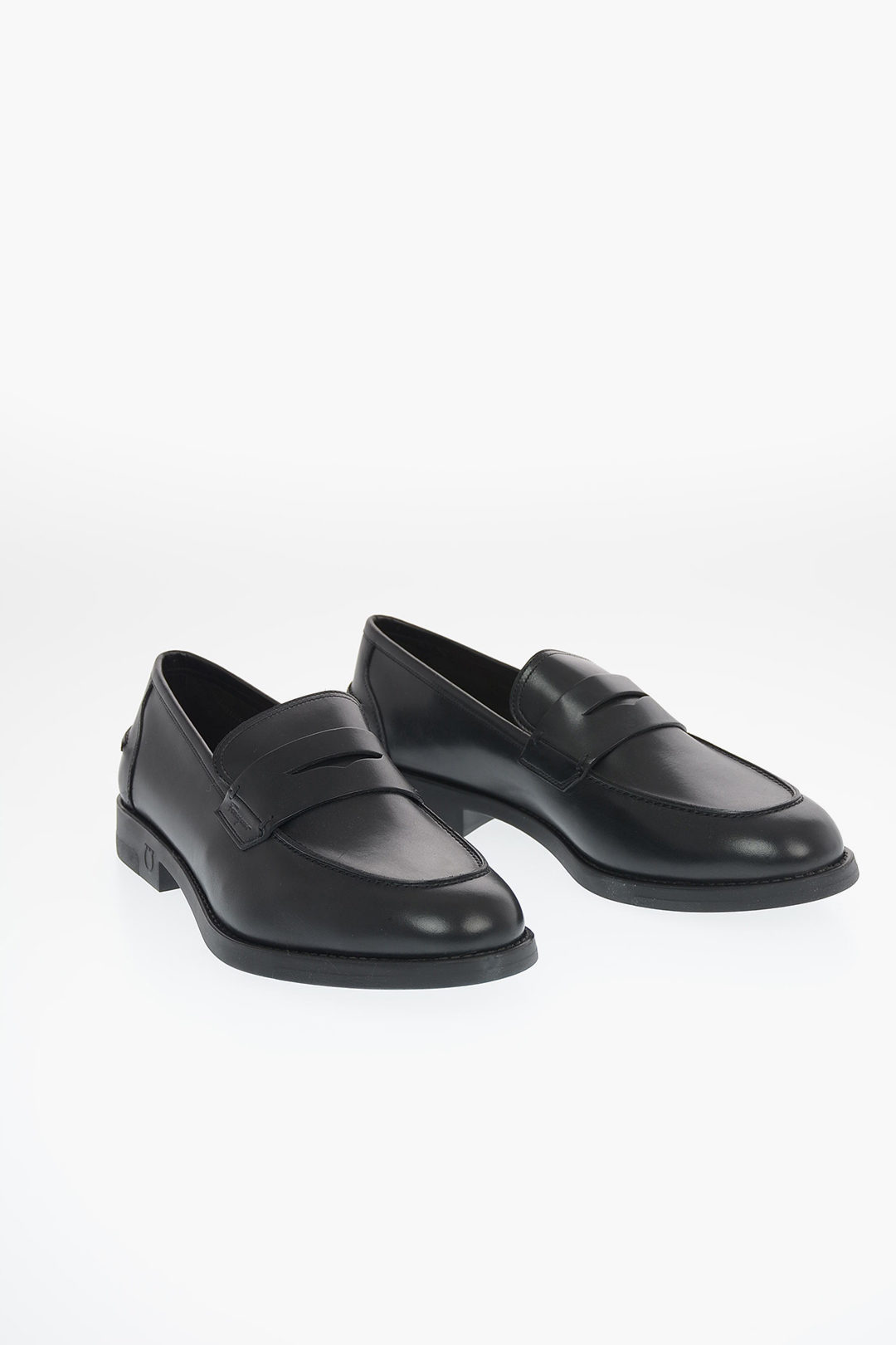 Salvatore Ferragamo Leather AYDEN Penny Loafers men - Glamood Outlet