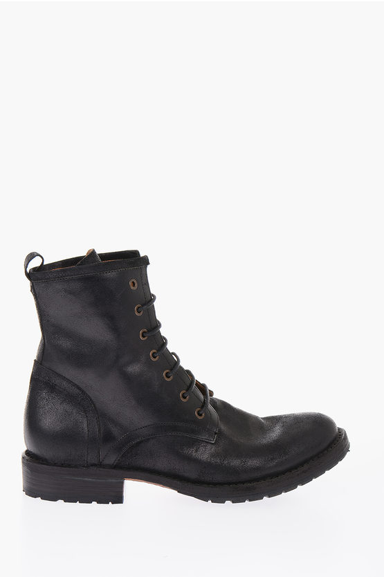 Fiorentini+Baker Leather B-ELME Combat Boots Men - Glamood Outlet