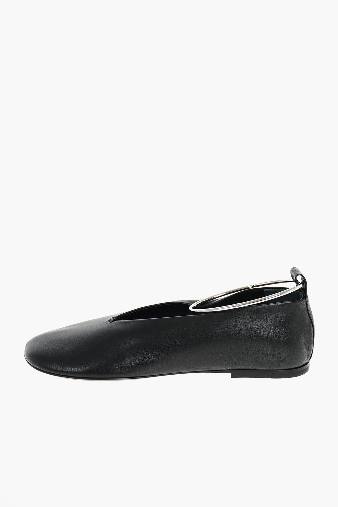 Jil Sander Leather Ballet Flats with Anklet women - Glamood