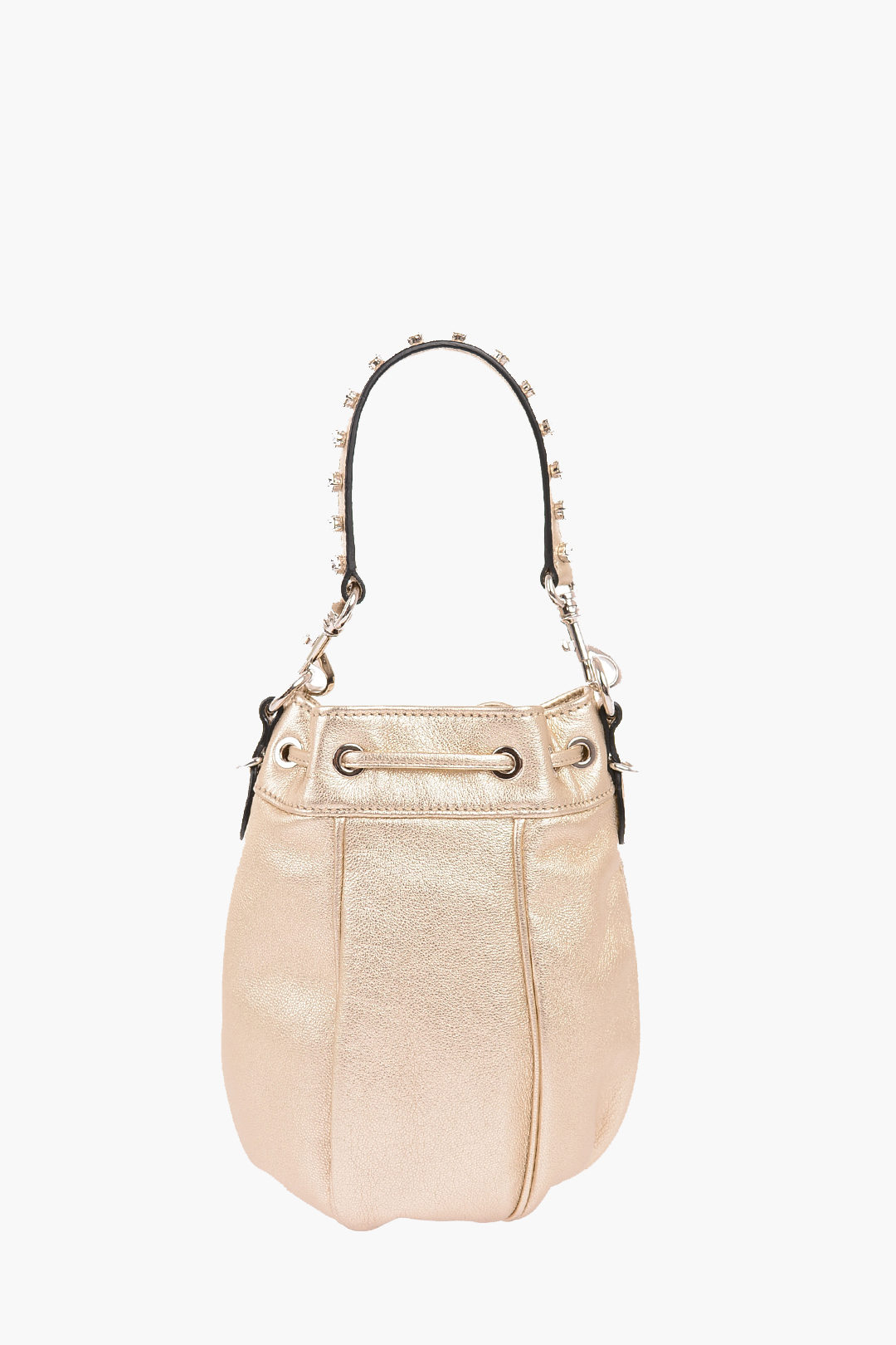 Miu Miu White Pebbled hotsell Leather Bucket bag