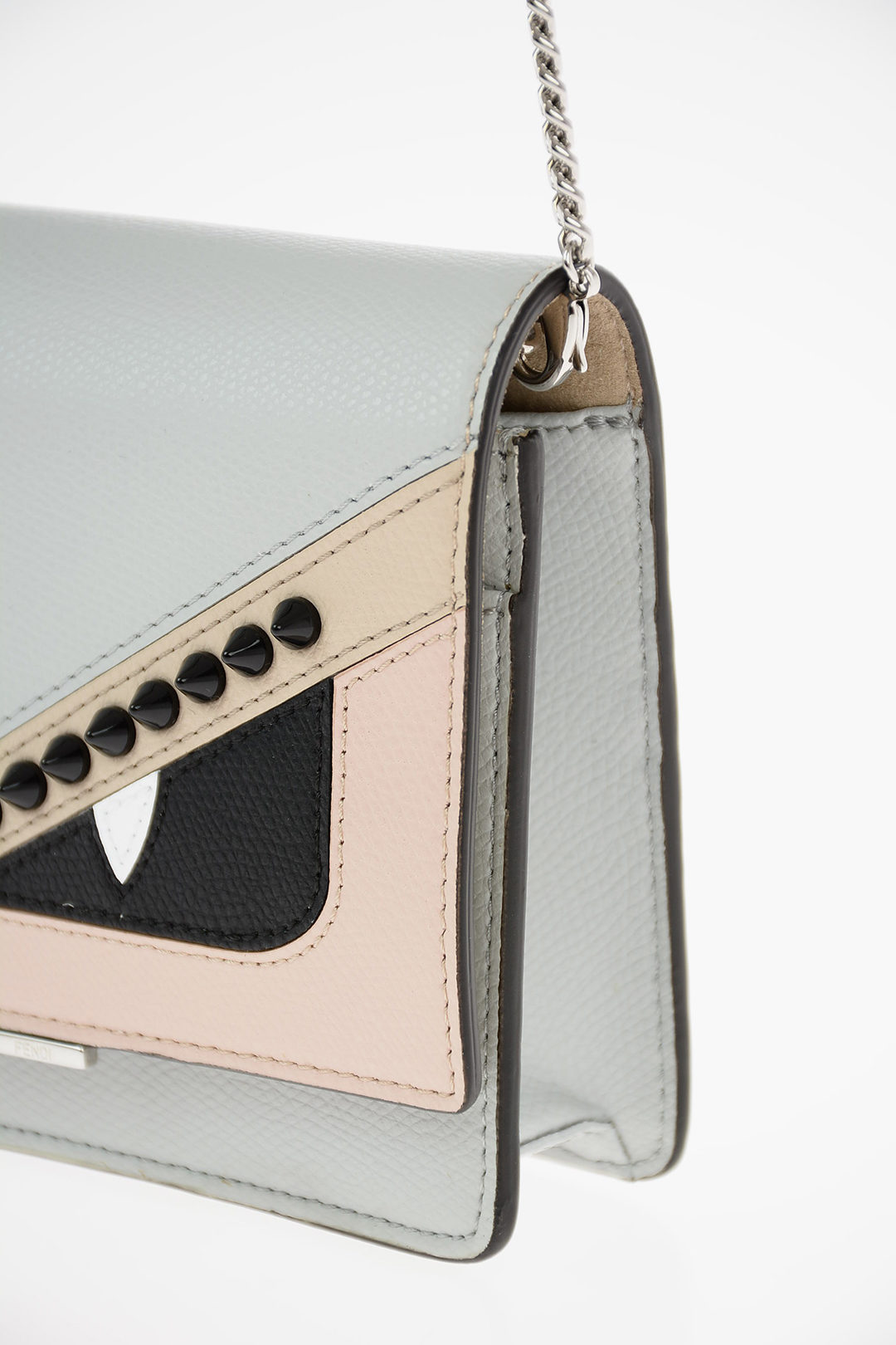 Wallets & purses Fendi - Bag Bugs hammered leather bi-fold wallet