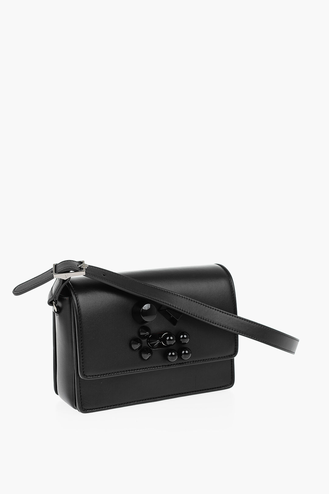 【関税送料込】ルブタン Carasky leather clutch ブラック Carasky leather handbag Christian Louboutin Black in Leather