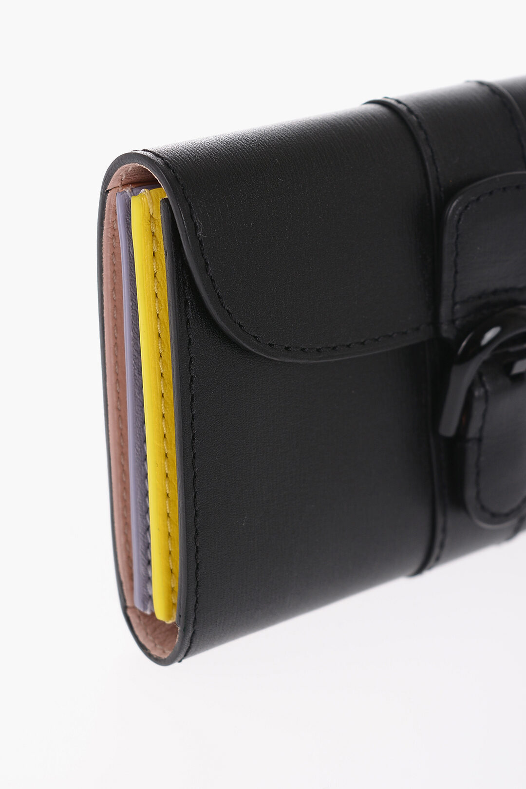 Delvaux Leather Card Holder with Colored Inner women - Glamood Outlet
