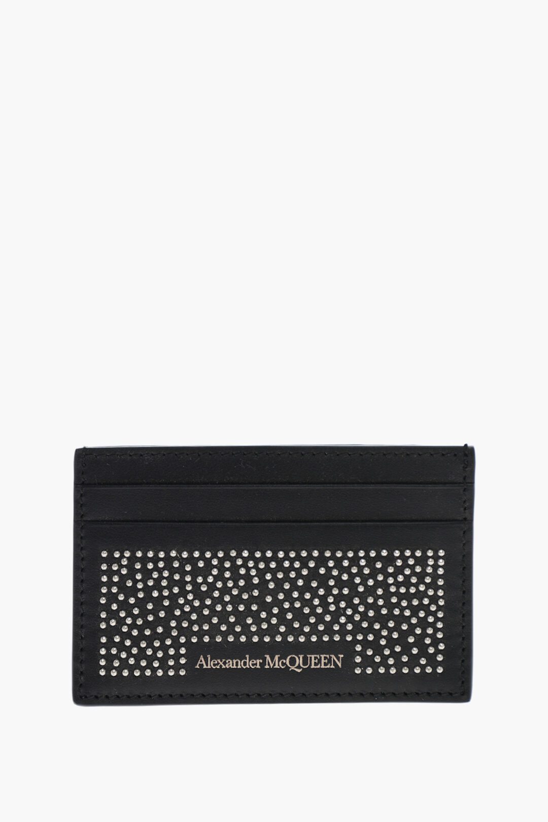 Alexander McQueen Leather Card Holder with Studs