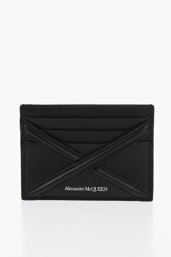 Shop Alexander Mcqueen Leather Card Holder