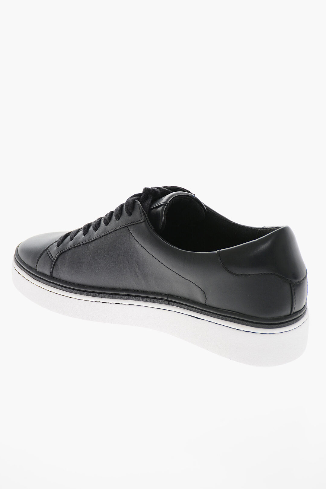 Debossed logo leather on sale trainers