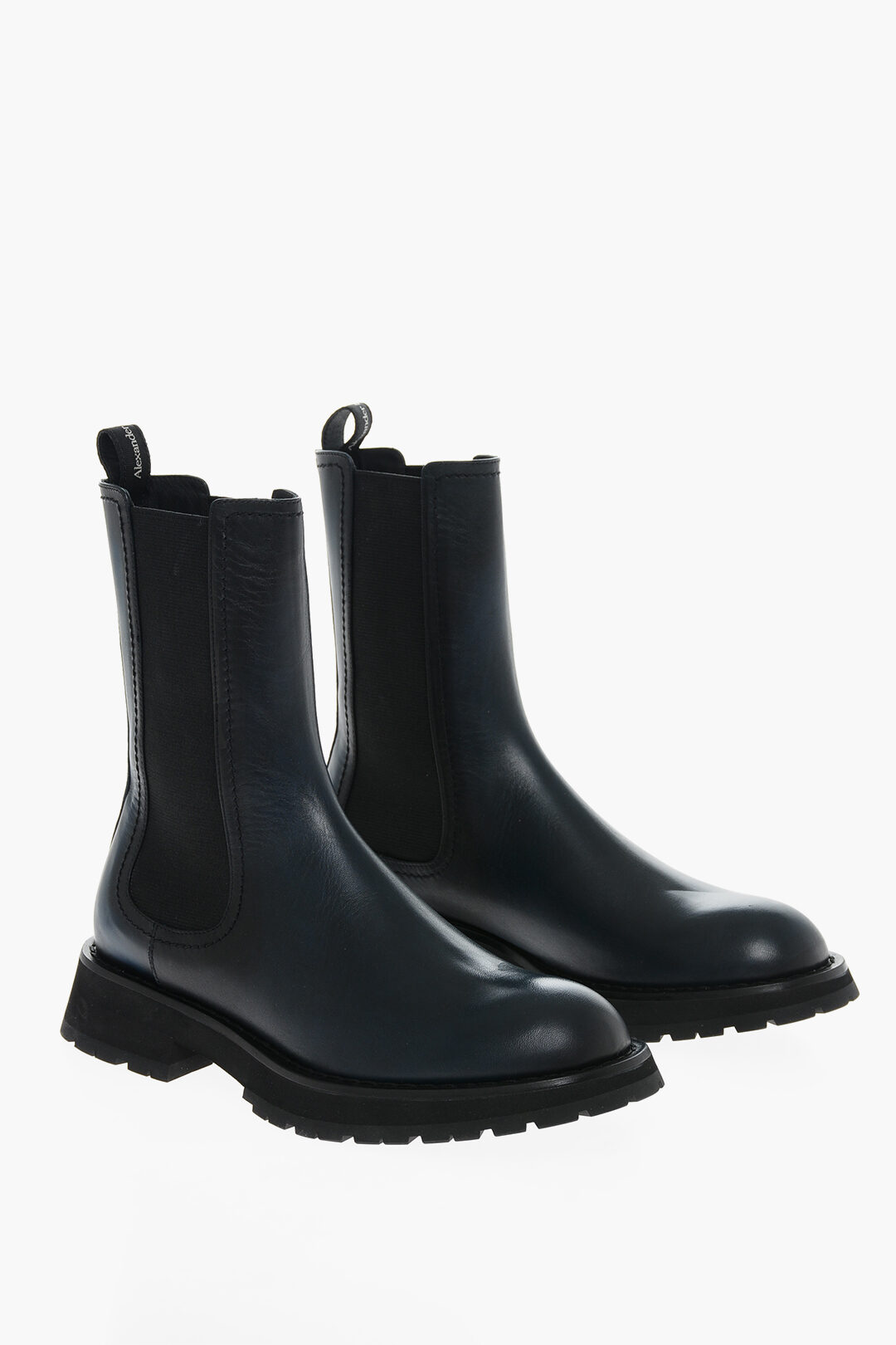 chelsea boots with coloured elastic
