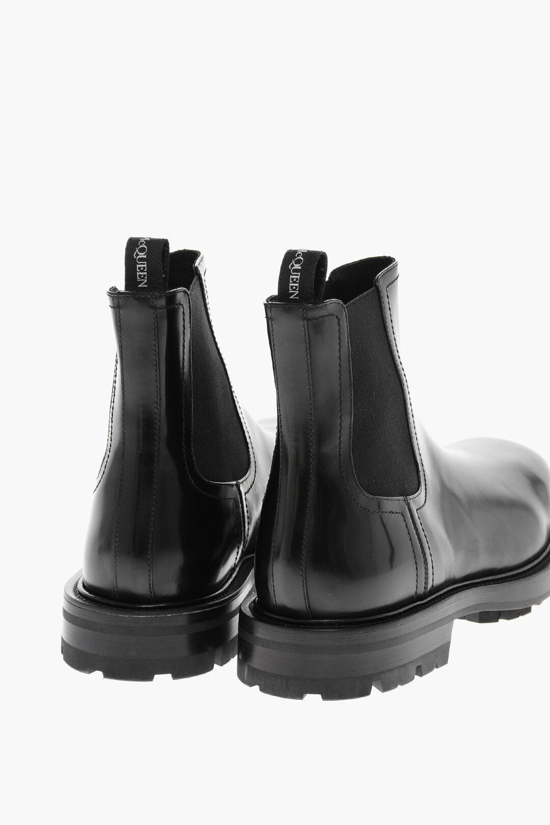 Alexander mcqueen leather chelsea boots on sale