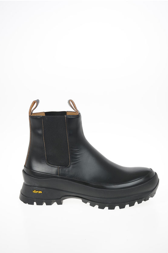 chelsea ankle boots with track soles