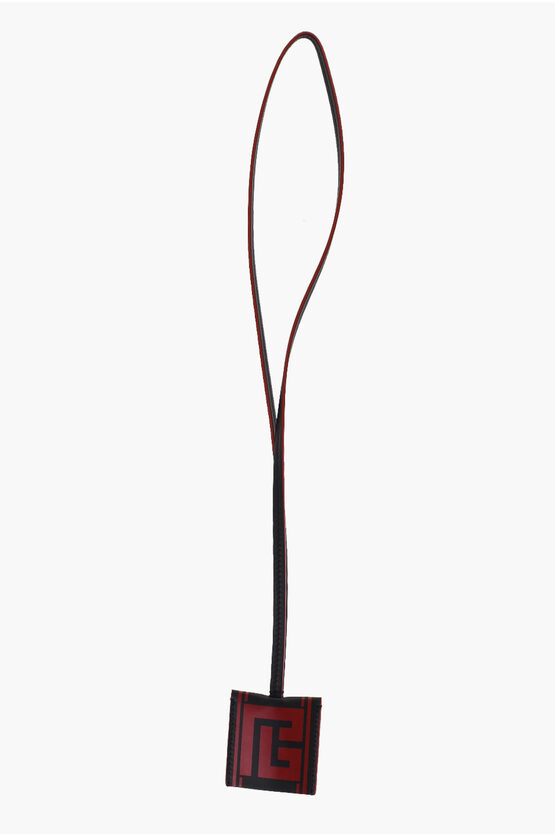BALMAIN LEATHER CHINESE NEW YEAR NECKLACE KEYHOLDER 