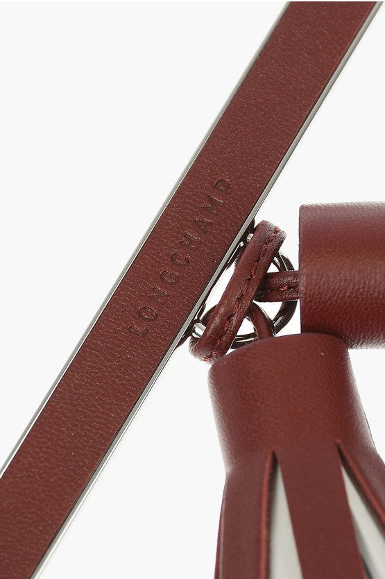 Mini Faux Leather Bag Charm - 3.5 Small Tassel on Clip