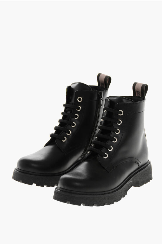 Leather Combat Boot… - image
