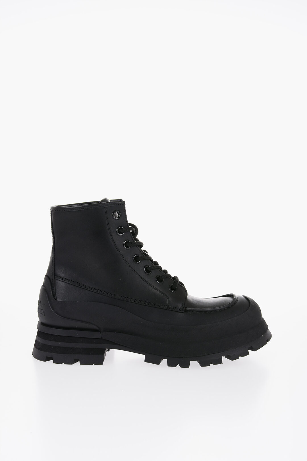 Black chunky military boots online