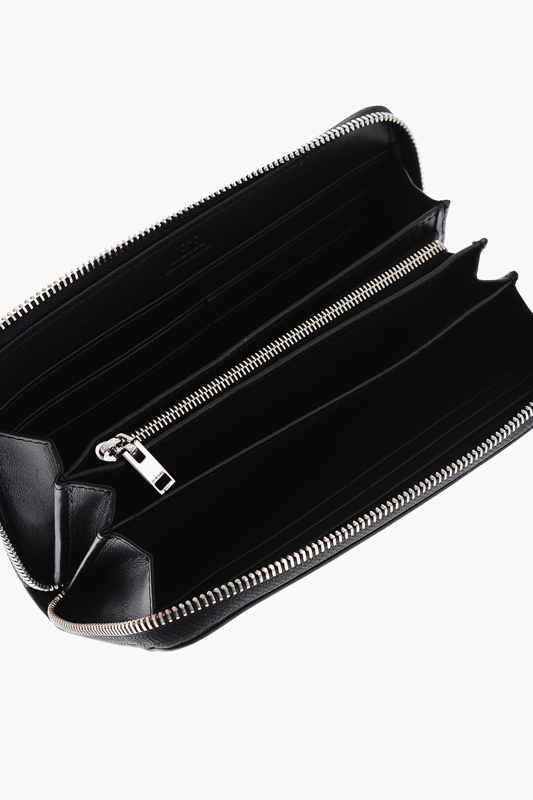 Diesel Leather Continental Wallet with Zip Closure men Glamood Outlet