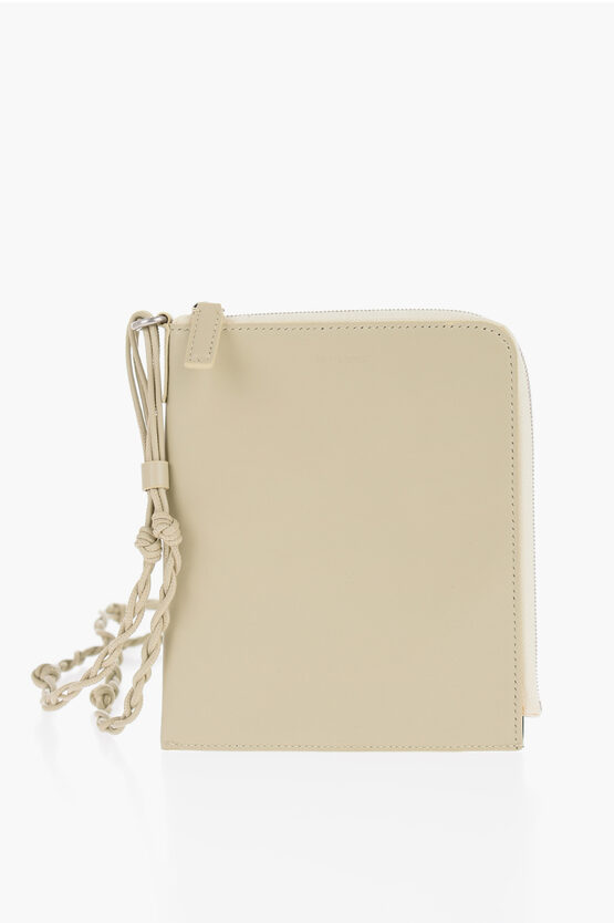 Jil Sander Leather Crossbody Wallet