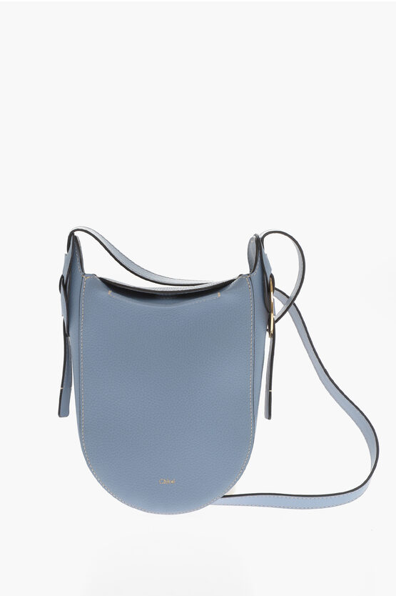 Shop Chloé Leather Crossbodybag With Magnetic Closure