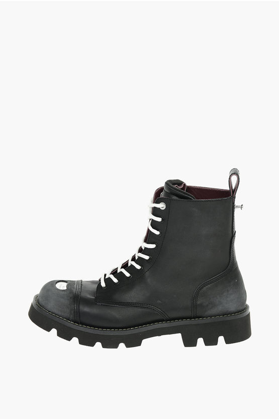 Diesel Leather DKONBA CB combat boots men Glamood Outlet