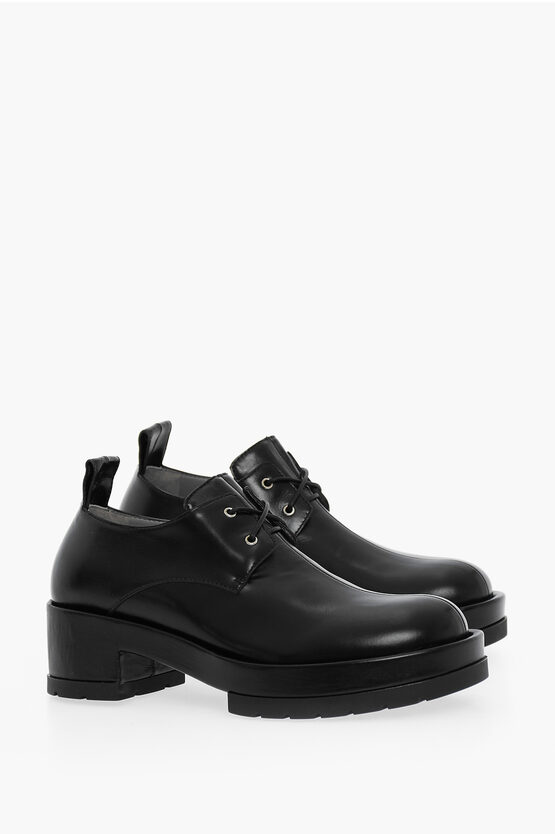Sapio Leather Derby Heel 6 Cm