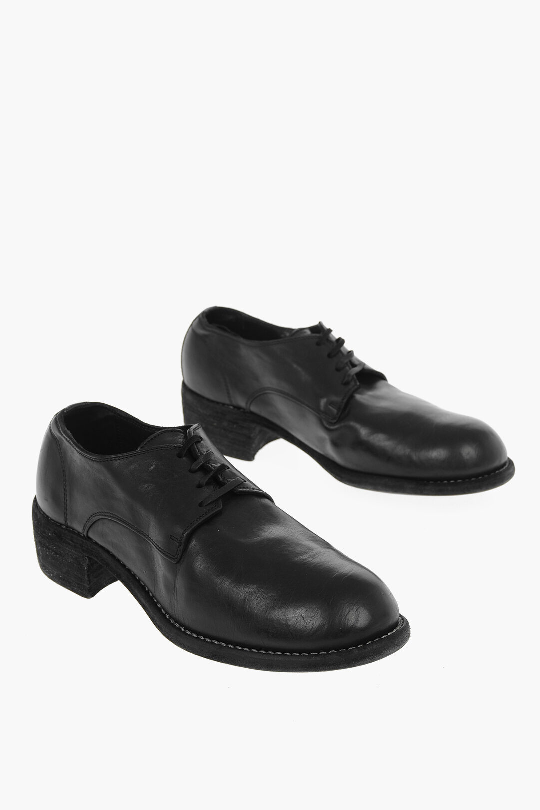 Leather Derby Shoes With Leather Soles