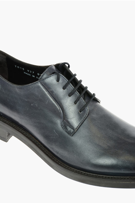 2400~Leather Derby Shoes with Rubber Sole main image 1