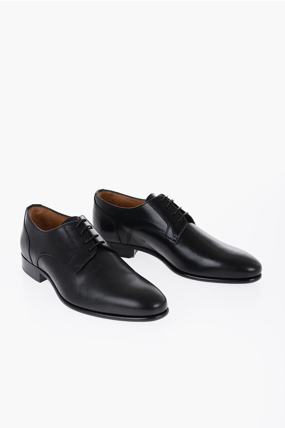 Shop Corneliani Leather Derby Shoes