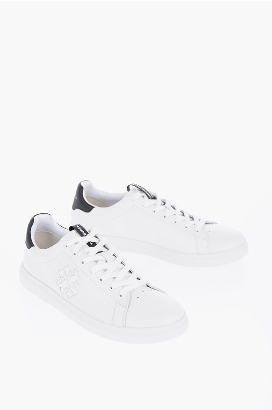 Tory Burch Leather Sneakers In White