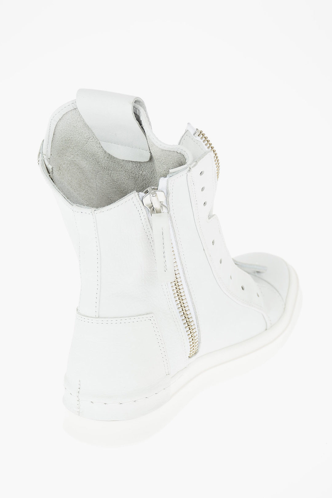 Cinzia Araia leather double zip Skin high top sneakers women