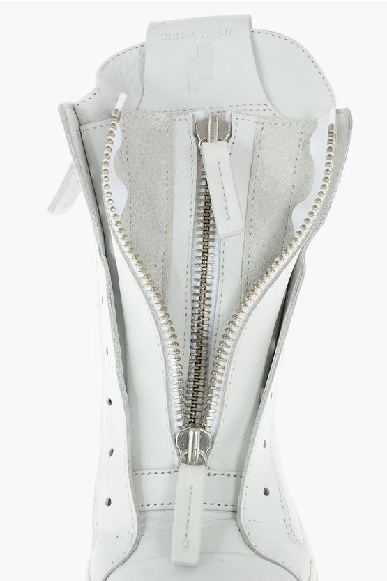 Cinzia Araia leather double zip Skin high top sneakers women