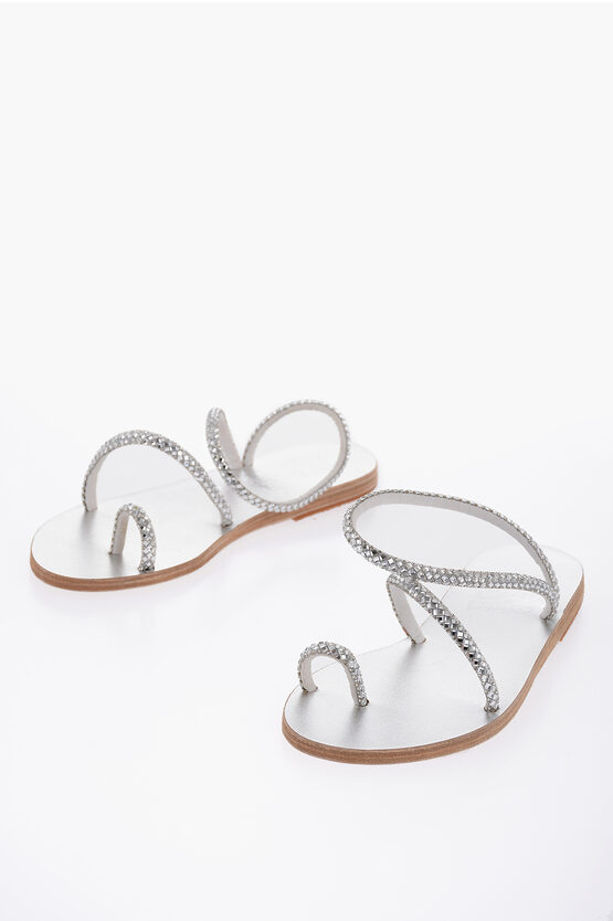 Ancient Greek Sandals Apli Eleftheria Sandals In Silver