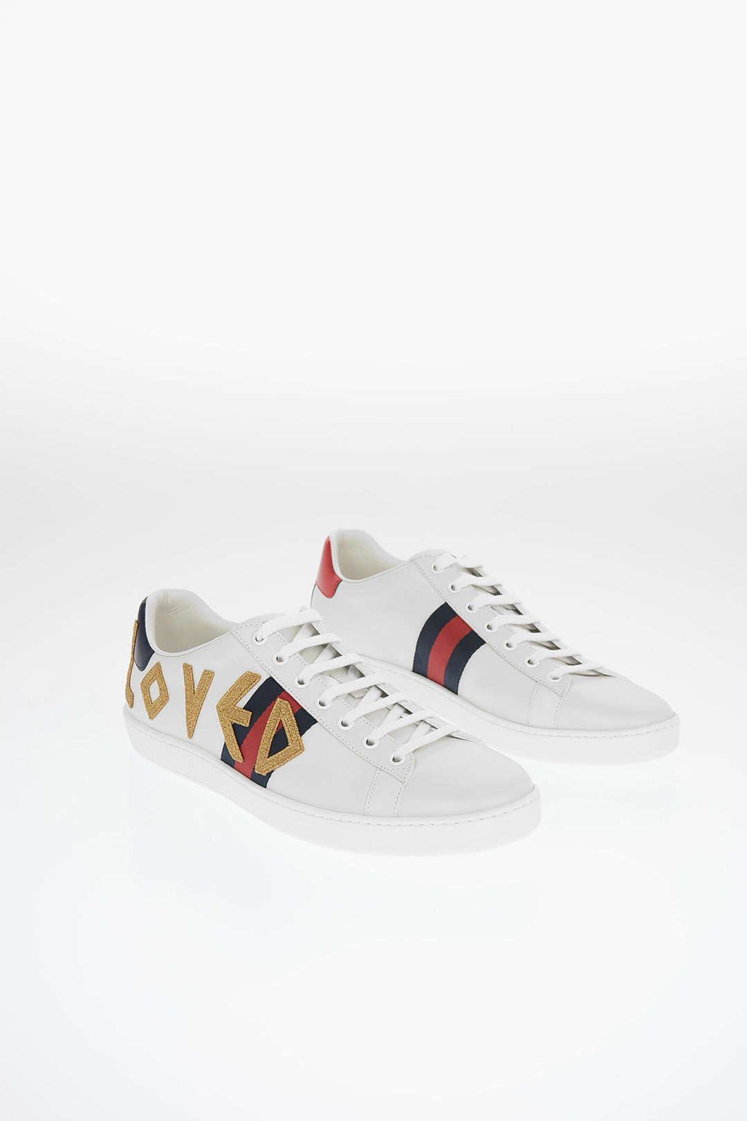 Gucci Leather Embroidered LOVED Sneakers women - Glamood Outlet
