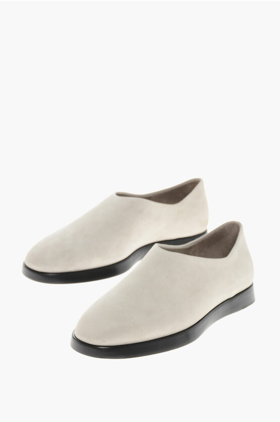 Fear Of God Leather Eternal Mules With Cuir Sole In White