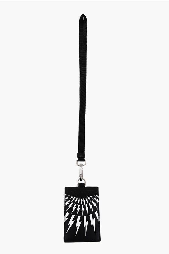 Neil Barrett Man Document Holder Black Size - Leather