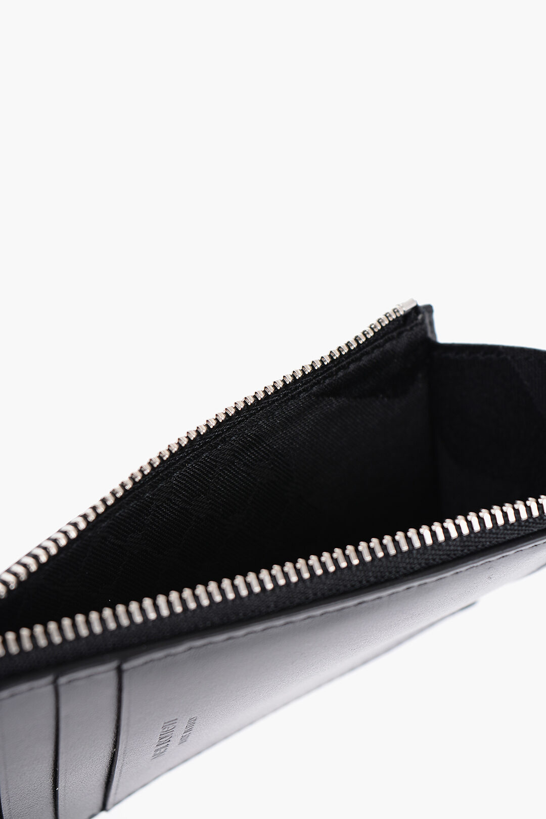 Neil Barrett Leather FAIR-ISLE THUNDERBOLT Neck Card Holder