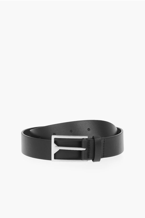 Bottega Veneta Leather FRENCH Logoed Belt men - Glamood Outlet