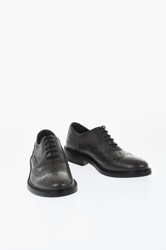 Corneliani Leather Full Brogues Oxford Shoes