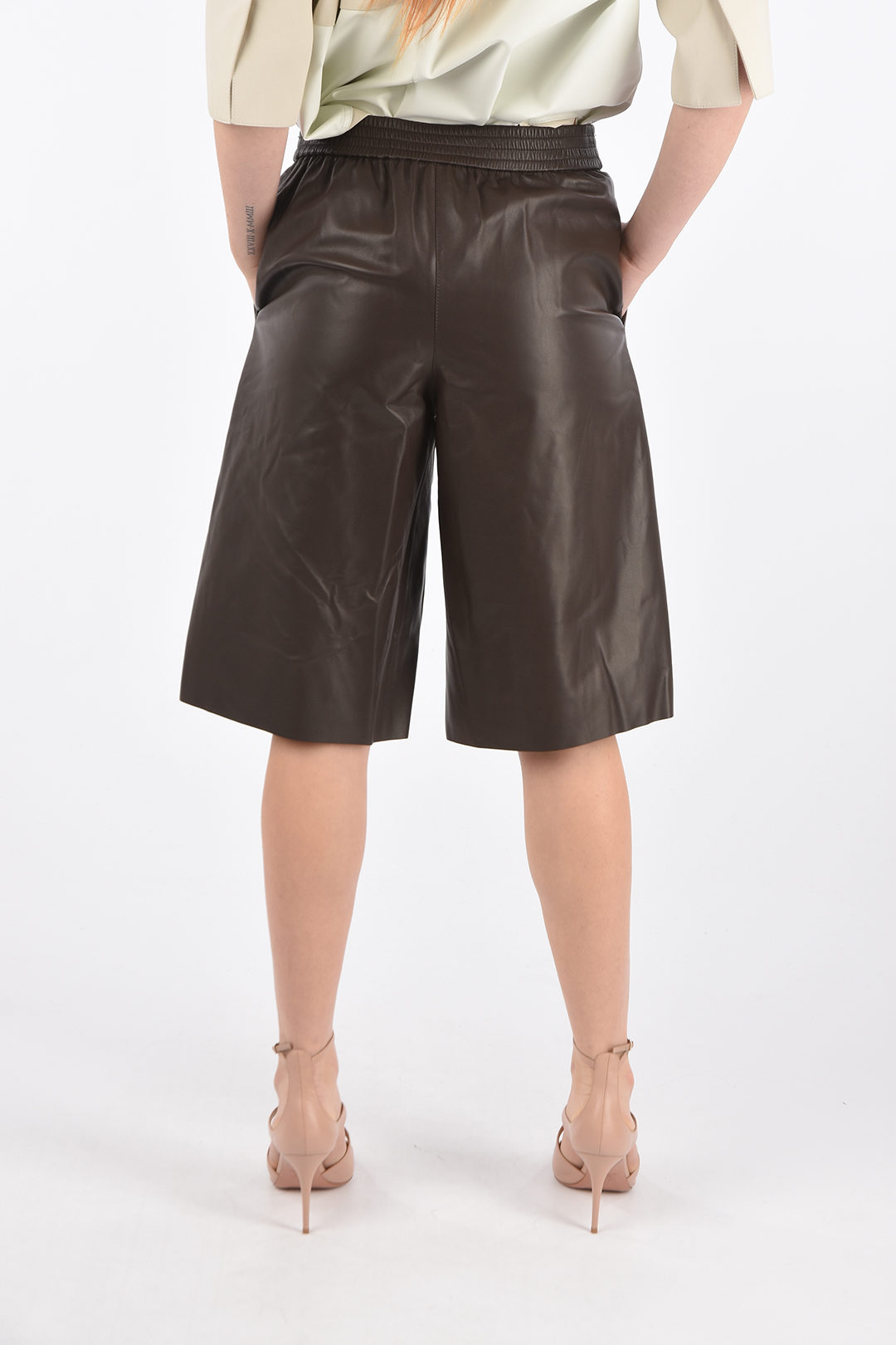 Leather on sale gauchos pants