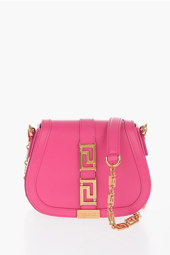 Versace Greca Goddess Crossbody Bag In Pink