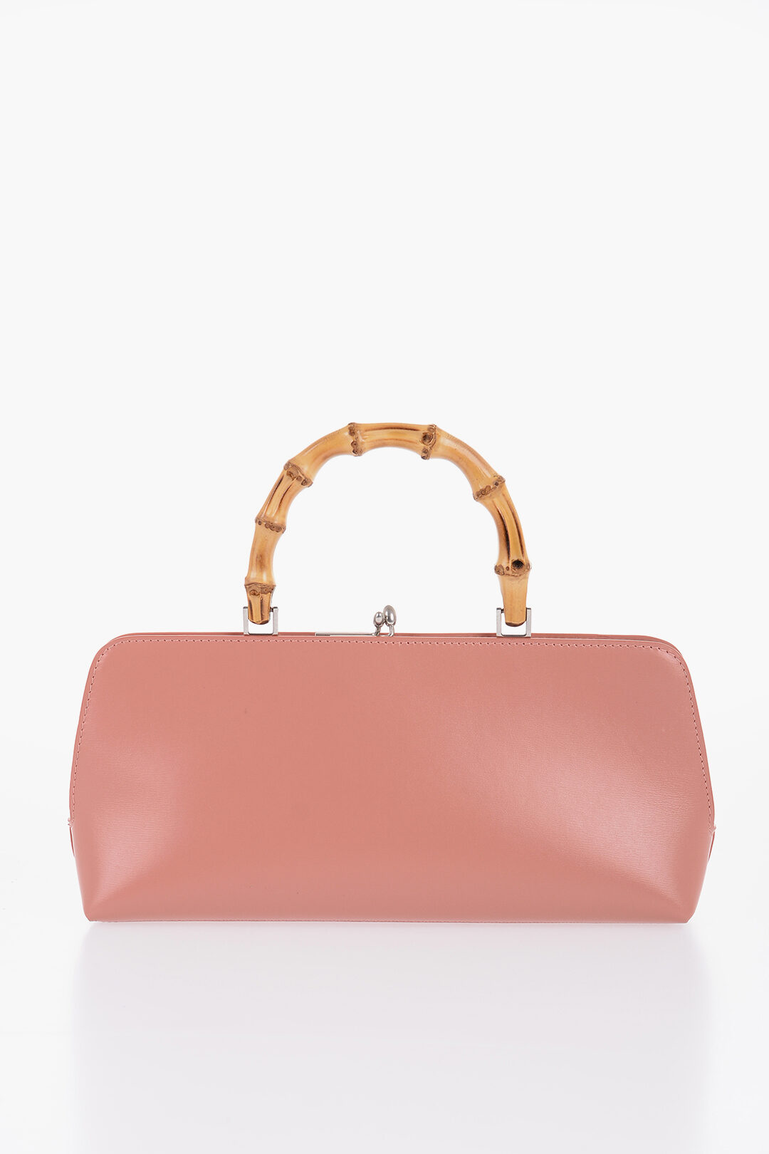 Jil Sander Leather Handbag With Bamboo Handle women