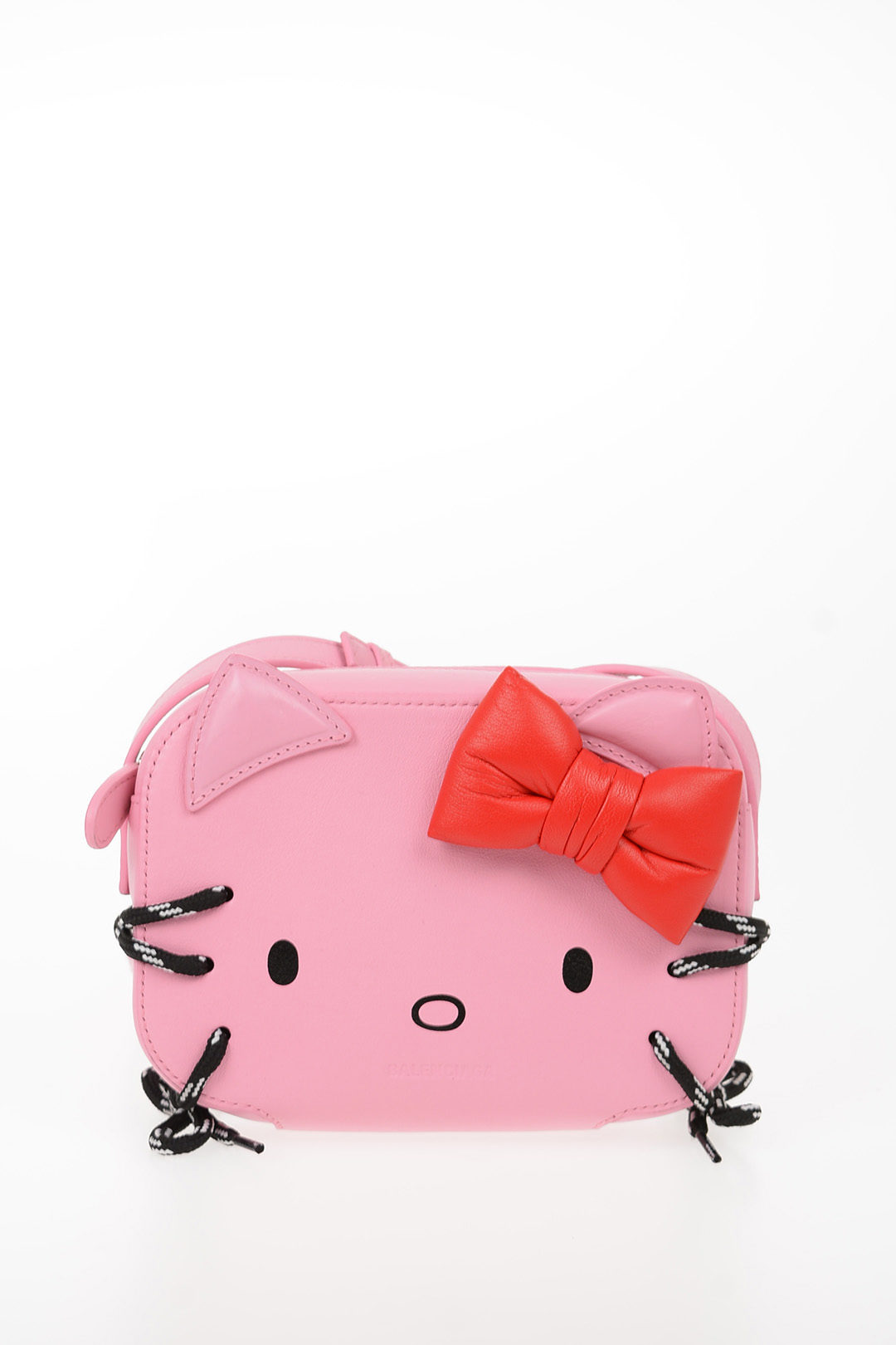 Balenciaga Leather Mini Wallet HELLO KITTY With Removable Shoulder Strap  women - Glamood Outlet