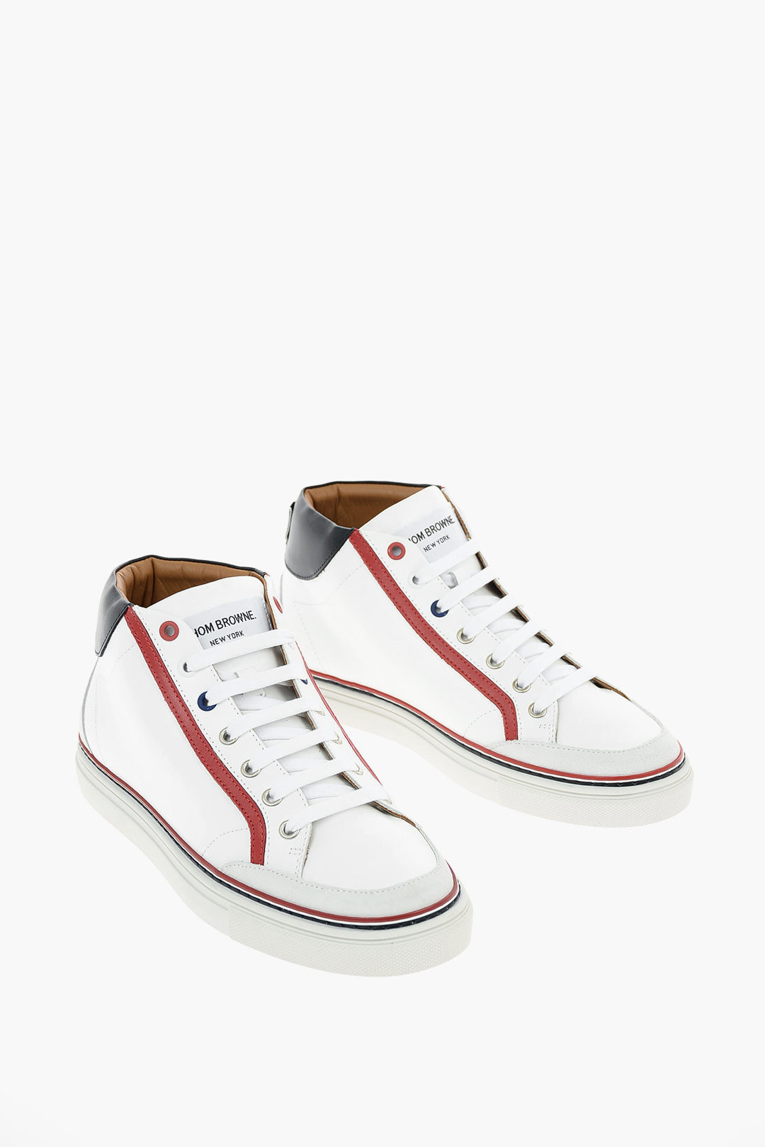 Thom Browne leather High-top Sneakers men - Glamood Outlet