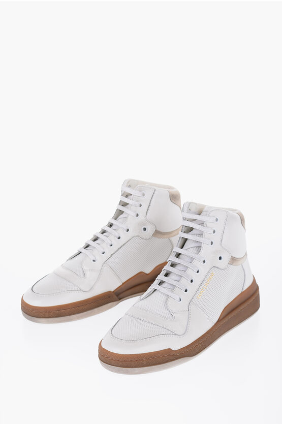 Saint Laurent Leather High-top Sneakers