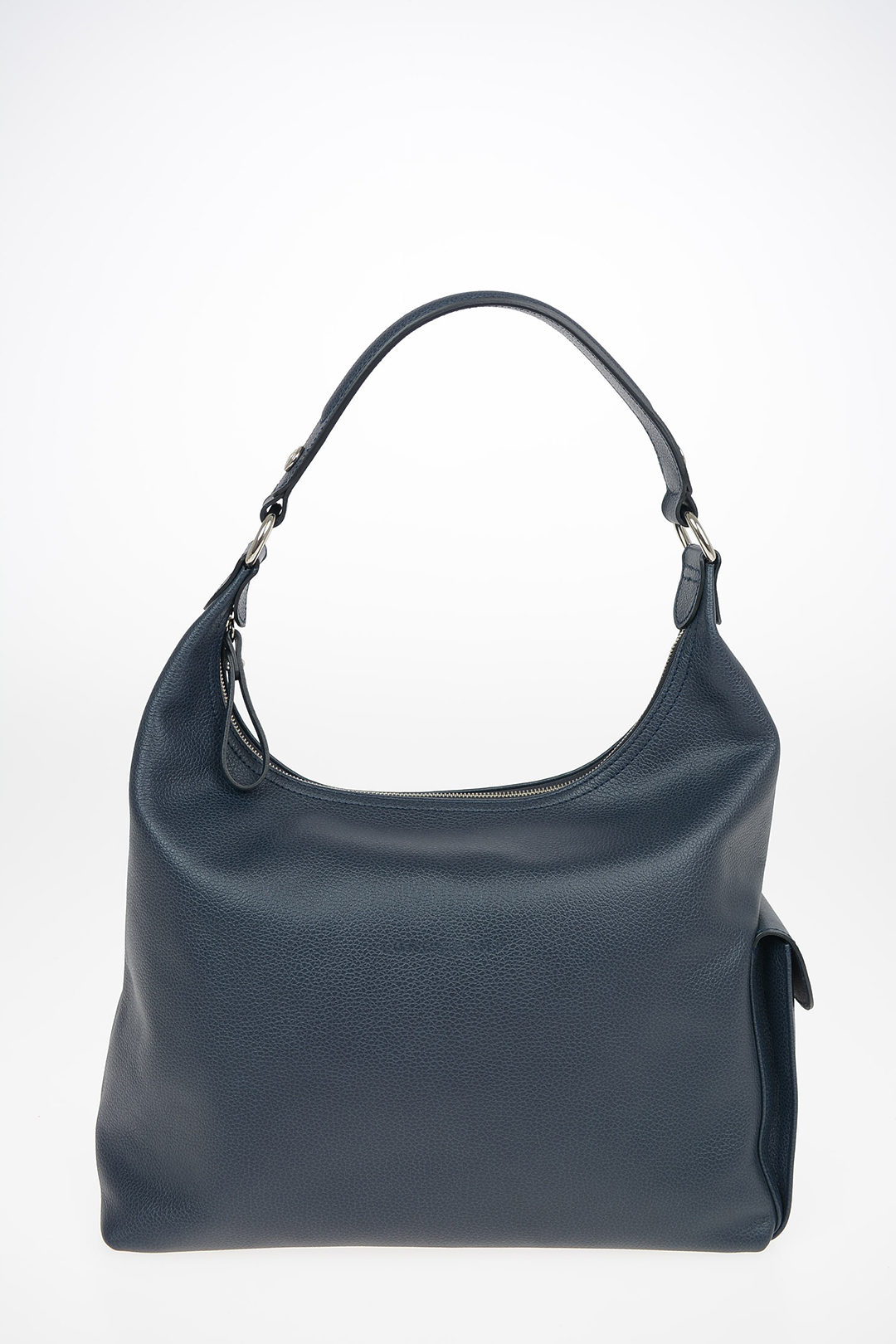Longchamp Leather Hobo Bag with Outer Pocket women - Glamood Outlet