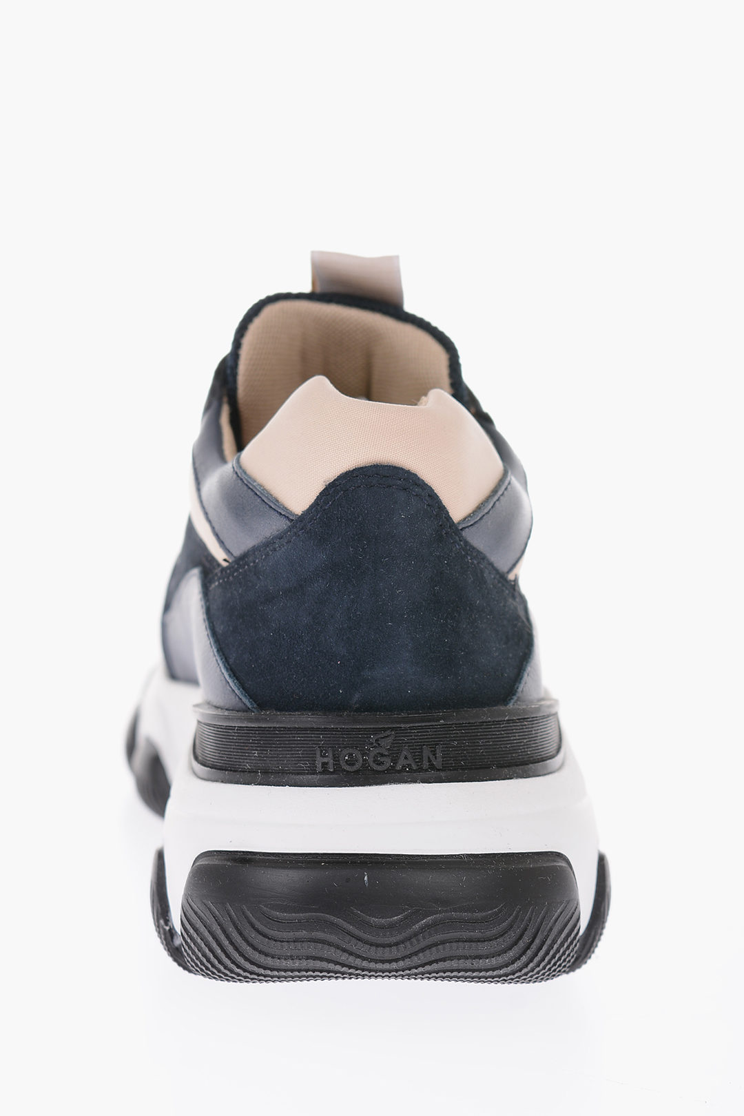 【関税込み】Hyperactive Sneakers - Hogan - Leather - Grey/Br Hogan leather HYPERACTIVE sneakers women - Glamood Outlet