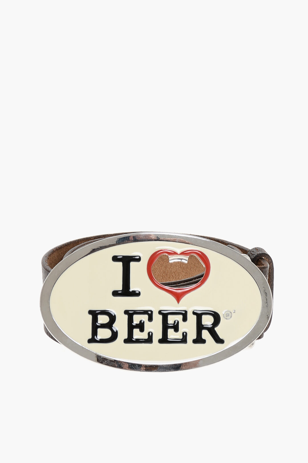 Dsquared2 Leather I LOVE BEER Belt with Corkscrew-Buckle 40mm men