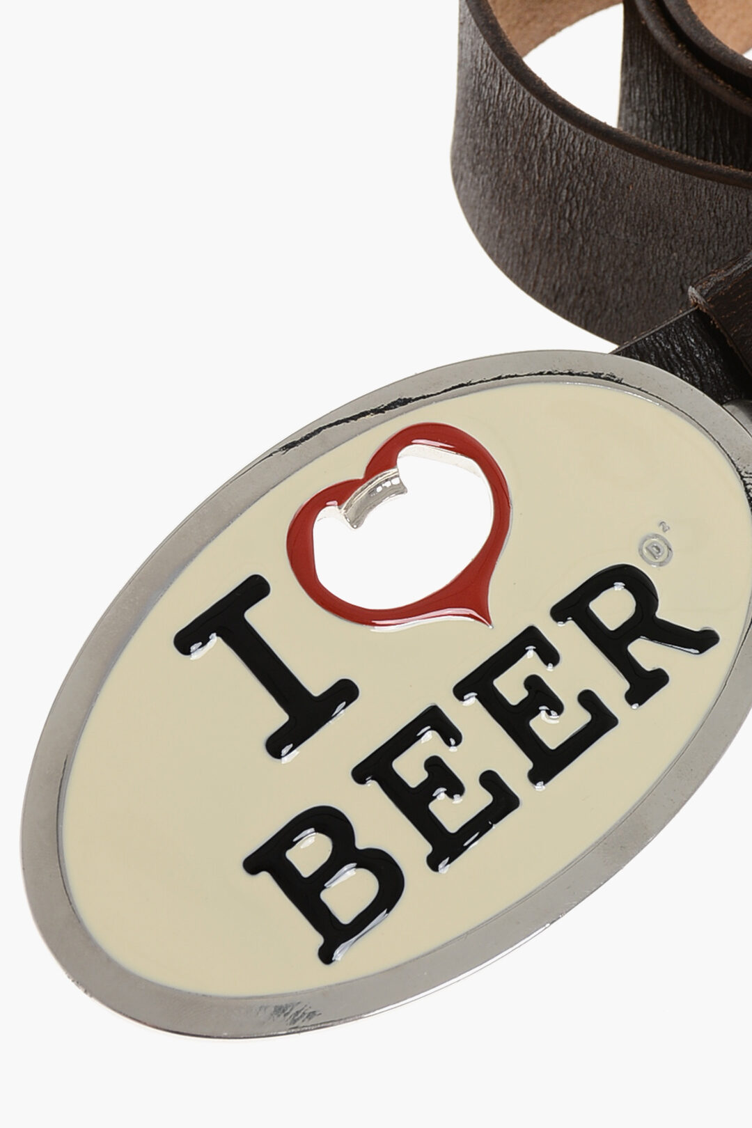 Dsquared2 Leather I LOVE BEER Belt with Corkscrew-Buckle 40mm men