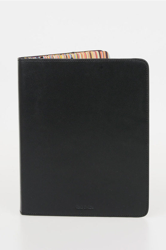 Paul Smith Leather Ipad 2,3 Holder In Black