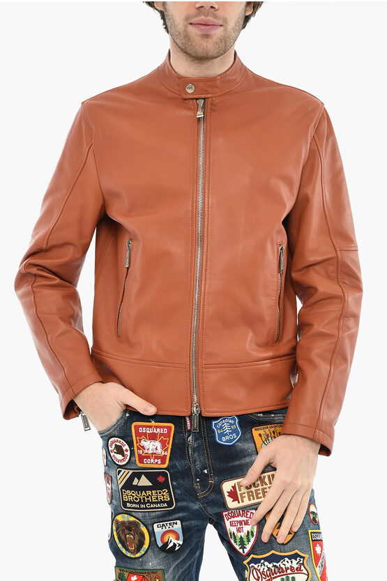 Leather Jacket With… - image