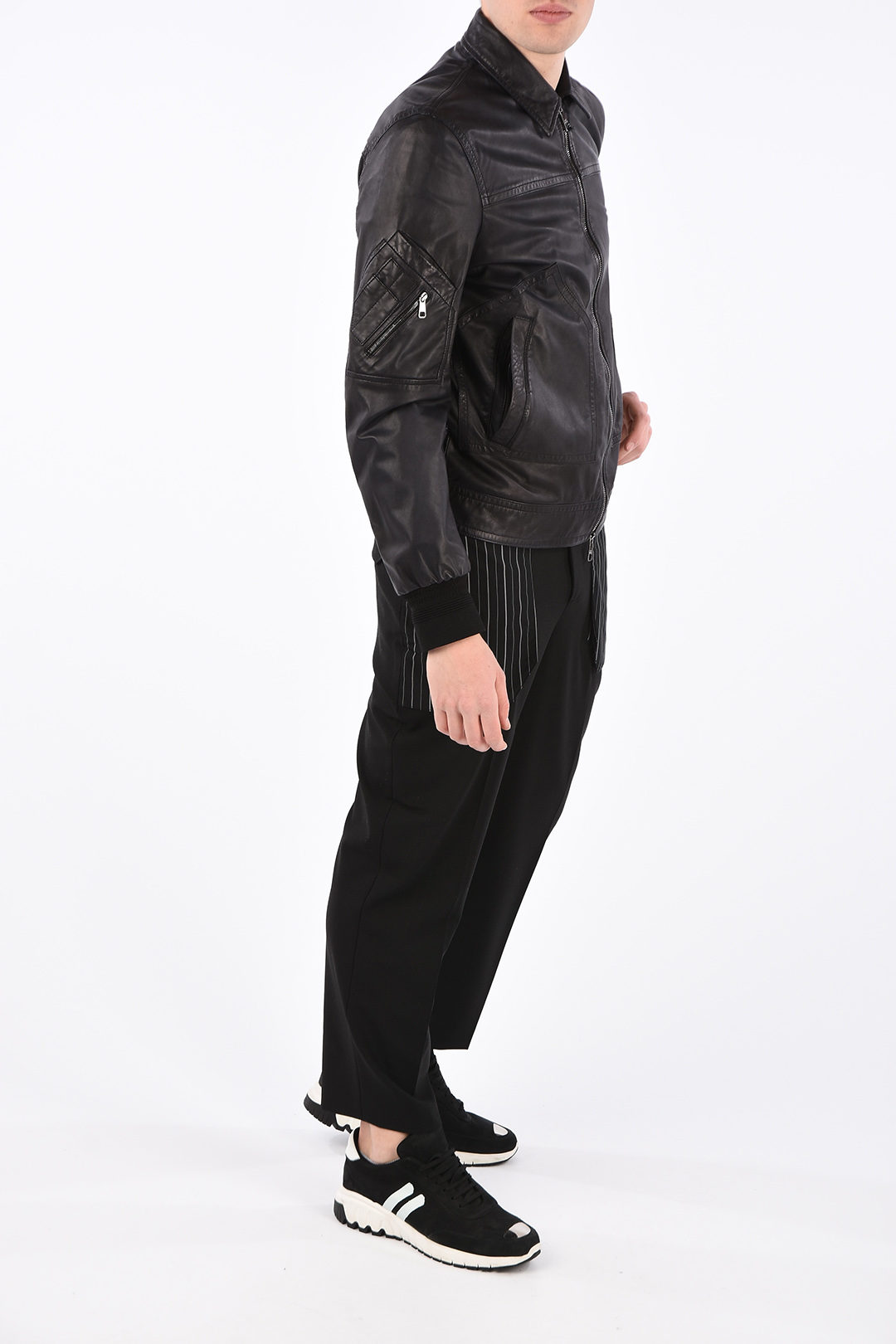NEIL BARRETT 黒 ジップアップジャケット fit=scale-down,w=1200