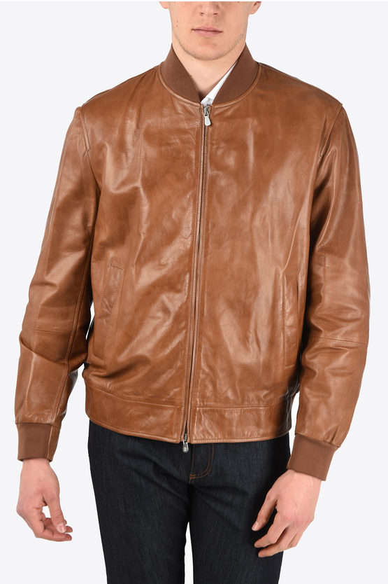 Brunello Cucinelli Leather Jacket men - Glamood Outlet