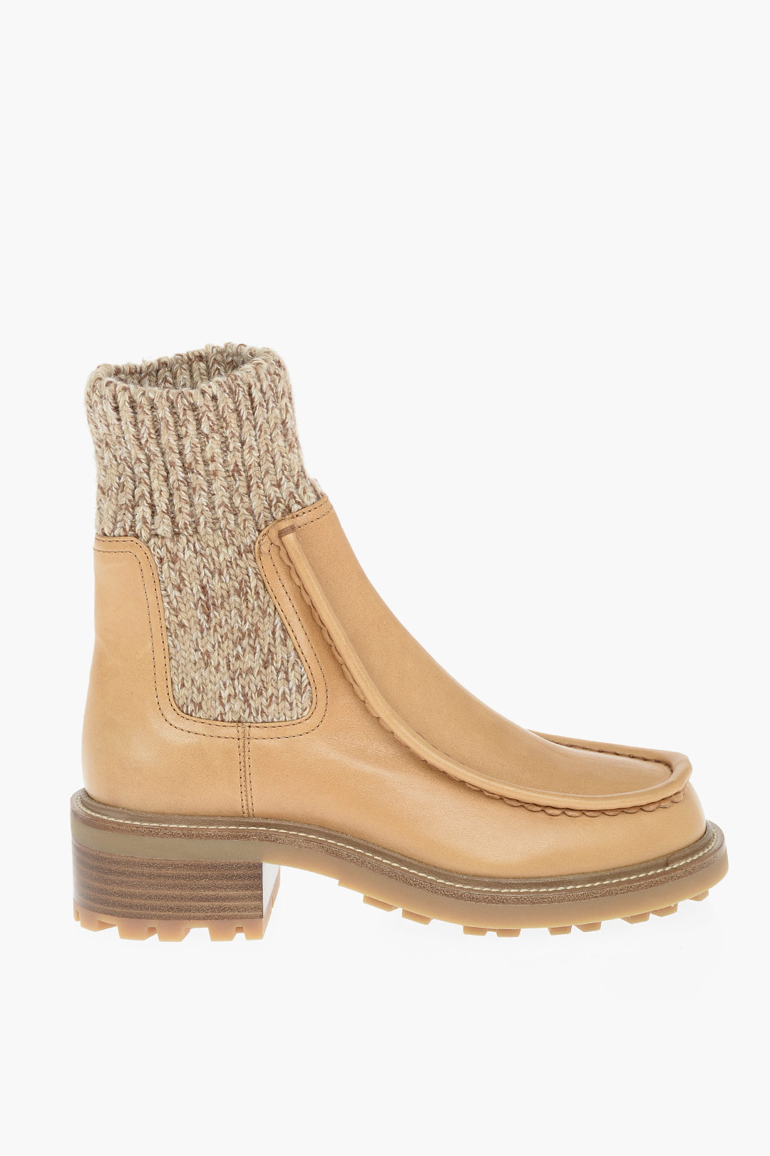 Chloe Leather JAMIE Boots With Knitted Ankle Women Glamood Outlet chloe-leather-jamie-boots-with-knitted-ankle-women-glamood-outlet